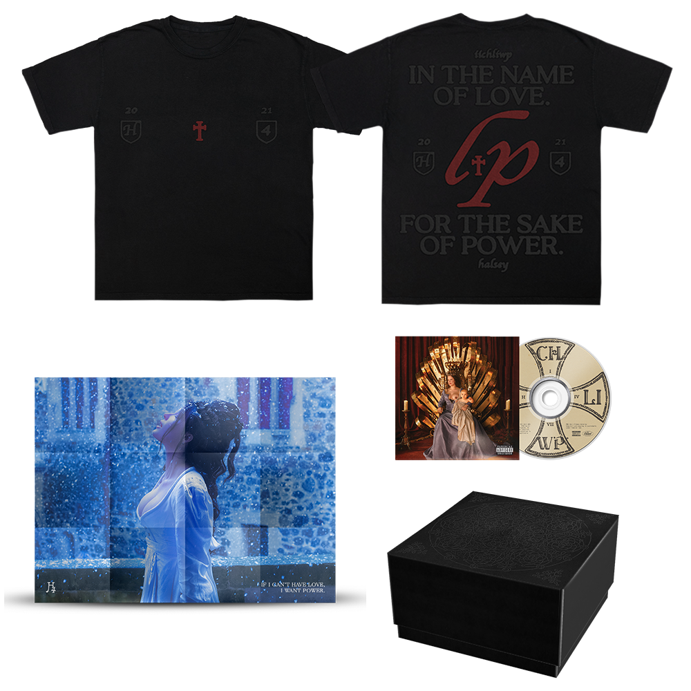If I Can't Have Love, I Want Power- Love and Power Black T-Shirt & CD Box Set